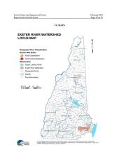 Exeter River watershed map. Photo credit: NH DES